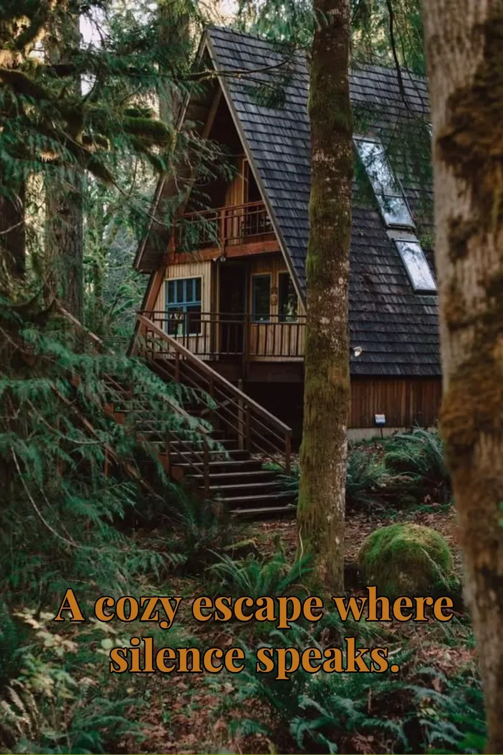A serene cozy escape that embodies tranquility and quietude.