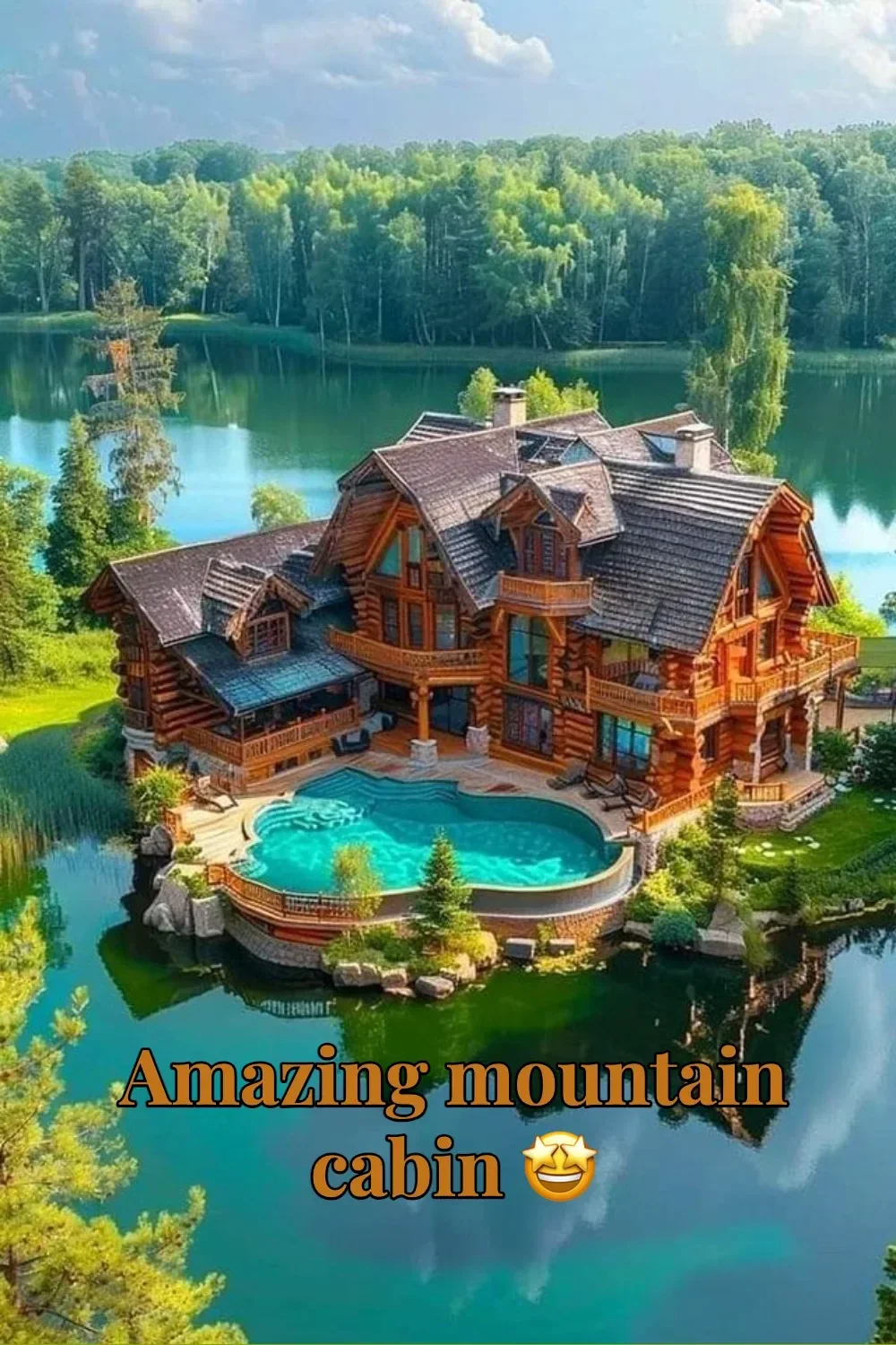 Amazing mountain cabin surrounded by breathtaking scenery