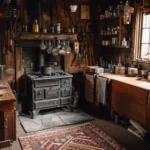 Cozy cabin escape surrounded by autumn foliage and serene nature.