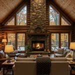 A serene cozy escape featuring soft blankets and warm lighting.