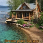 Cozy cabin in nature, representing a dream place for stay.