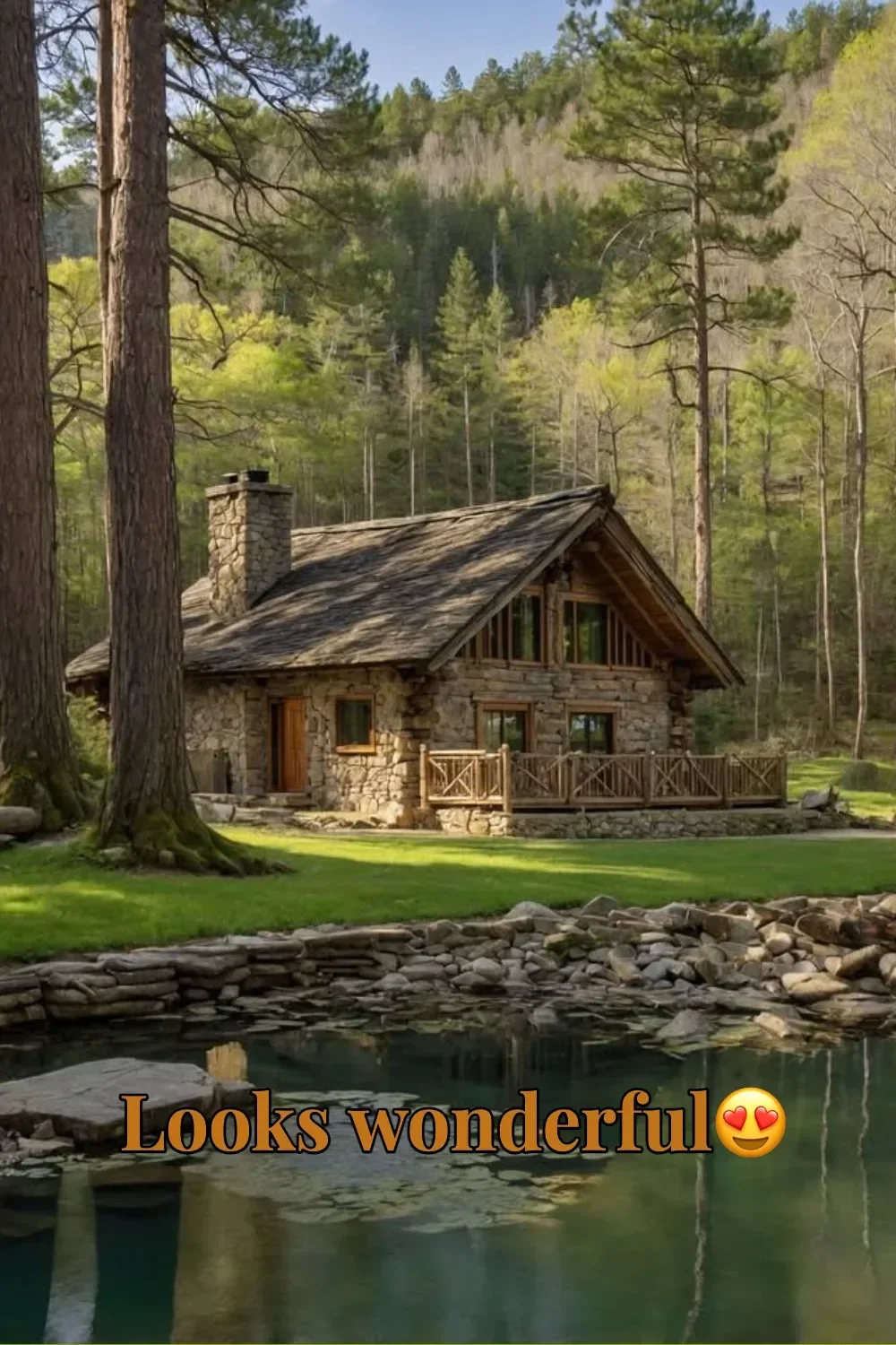 A beautiful scene showcasing something that looks wonderful and evokes joy.