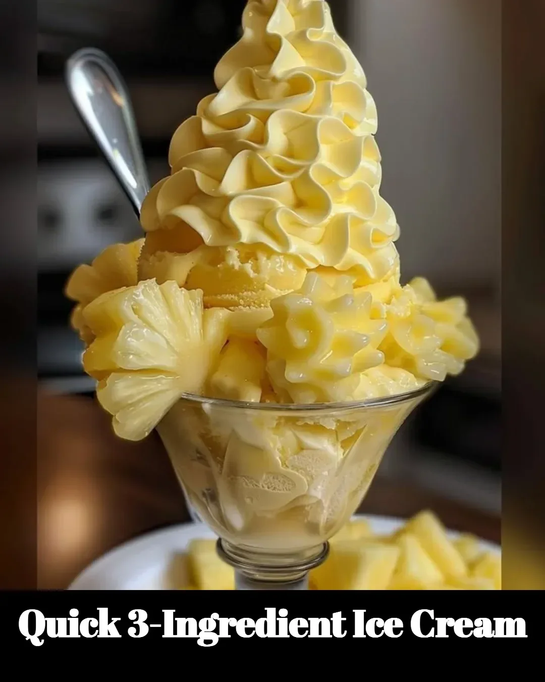 Quick 3-ingredient ice cream made at home