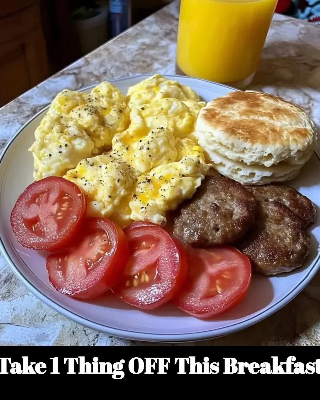 A minimalist breakfast plate showcasing a healthy, simplified meal.
