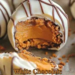 Delicious white chocolate pumpkin truffles adorned with autumn spices