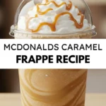 Homemade McDonald's Caramel Frappe coffee drink