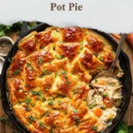Delicious Puff Pastry Chicken Pot Pie with chicken and vegetables