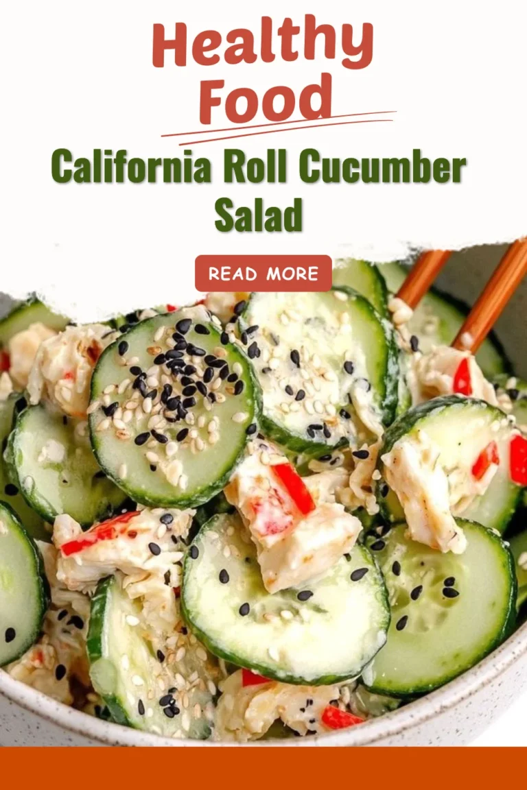 California Roll Cucumber Salad with fresh ingredients and vibrant presentation