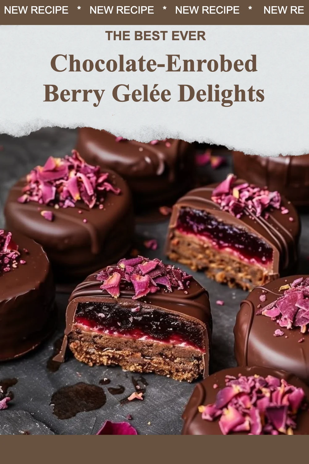Chocolate-Enrobed Berry Gelée Delights