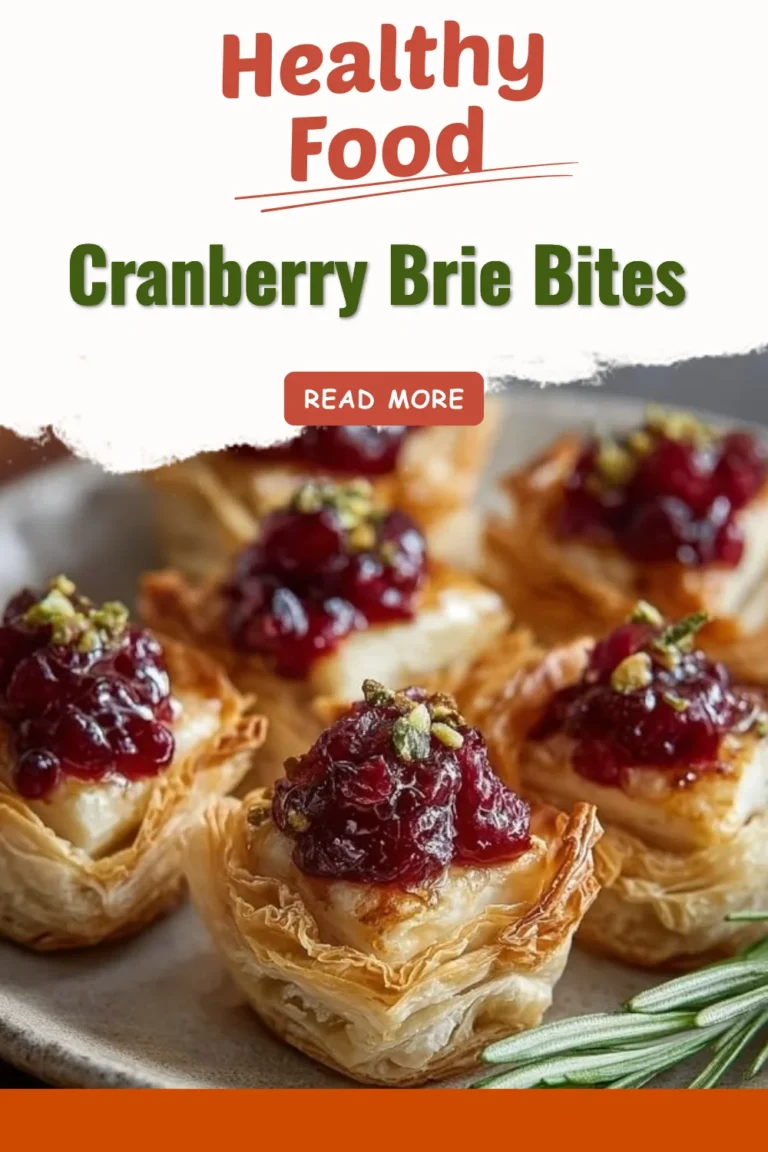 Delicious Cranberry Brie bites served on a platter for an appetizer
