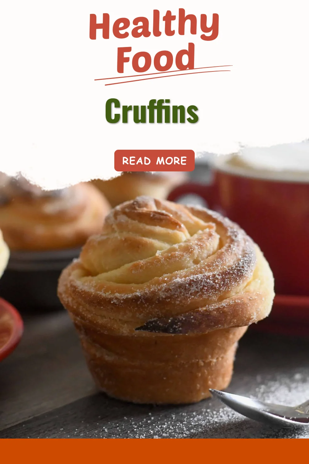 Freshly baked cruffins with a flaky crust and soft interior.