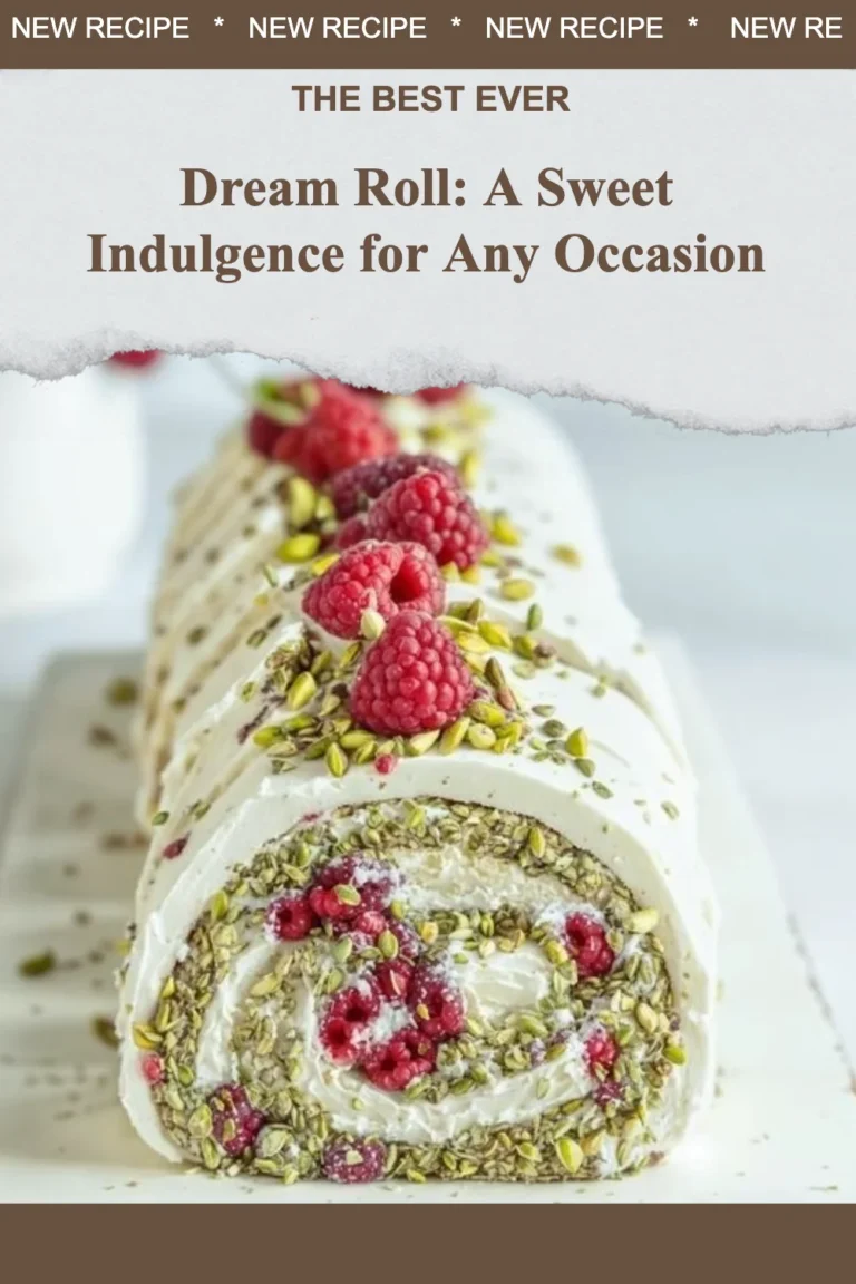 Delicious Dream Roll dessert, a perfect indulgence for any celebration.