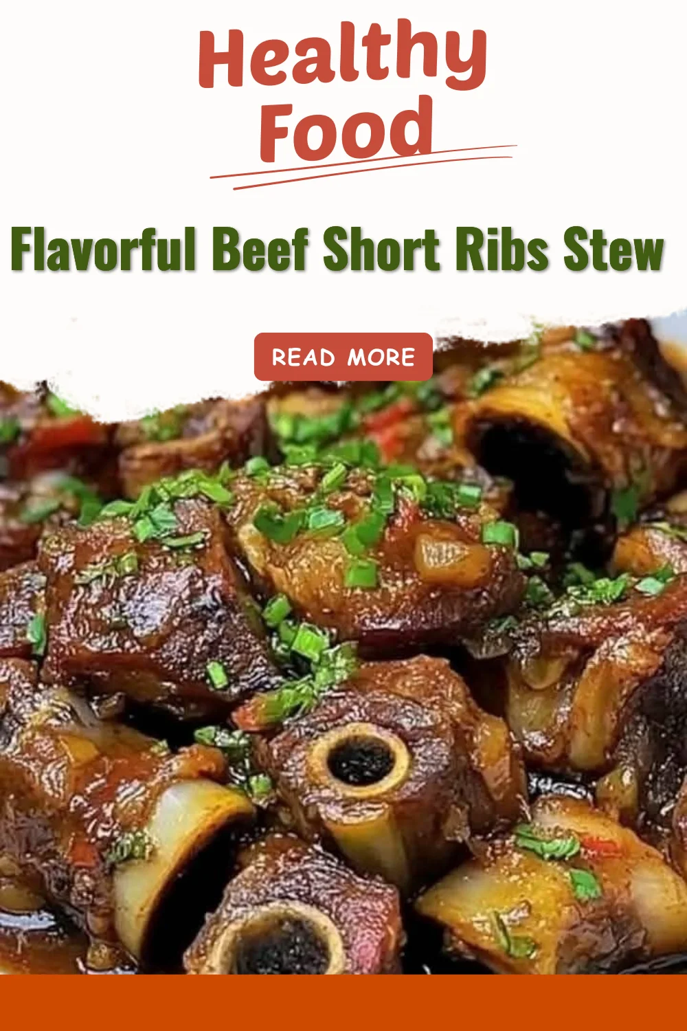 A steaming bowl of flavorful beef short ribs stew garnished with herbs.