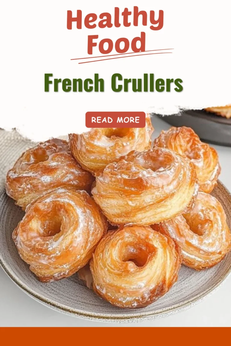 Freshly made French Crullers dusted with powdered sugar