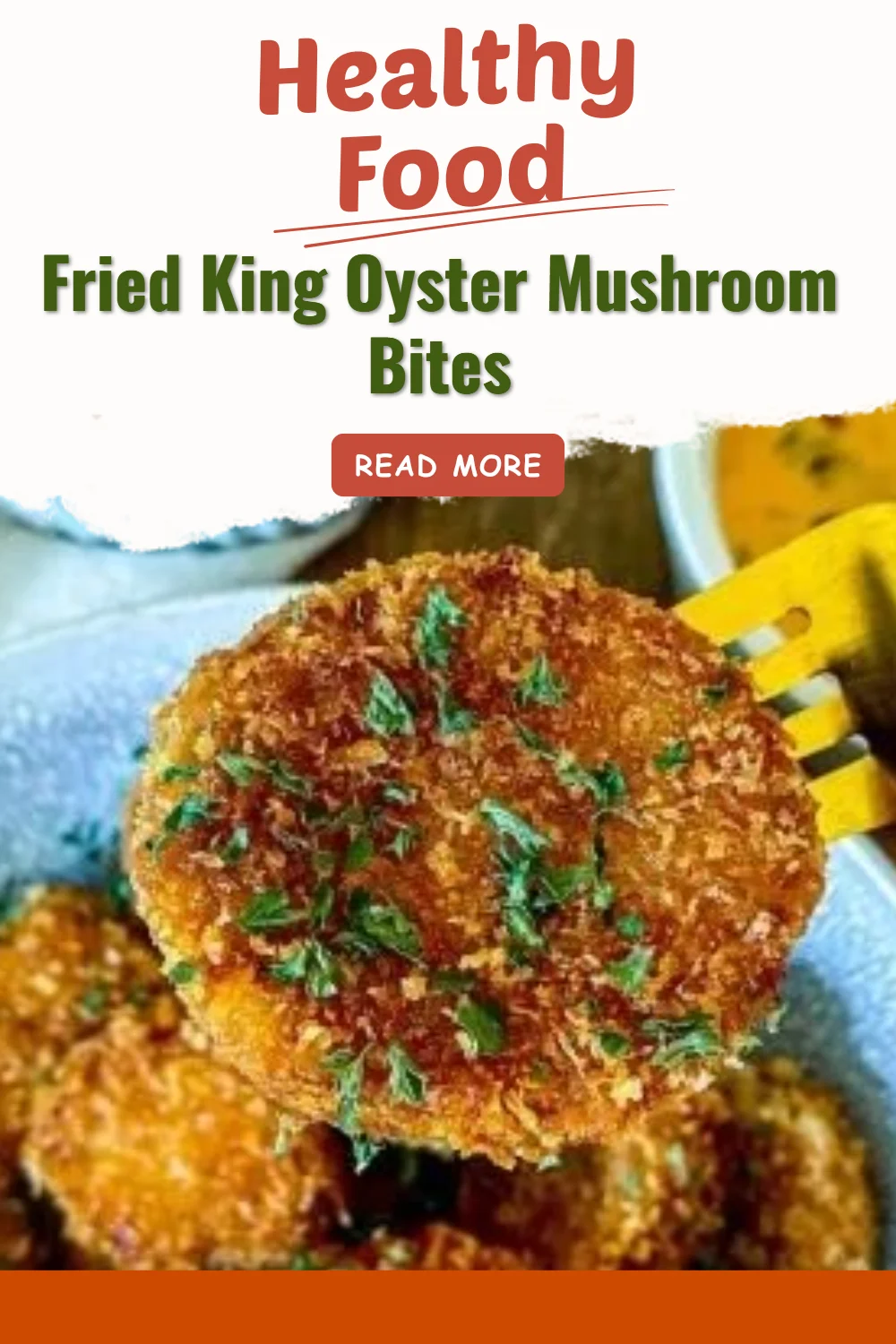 Fried King Oyster Mushroom Bites