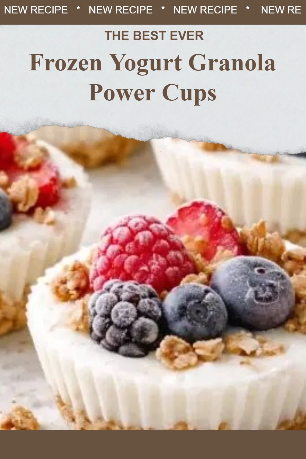 Frozen Yogurt Granola Power Cups
