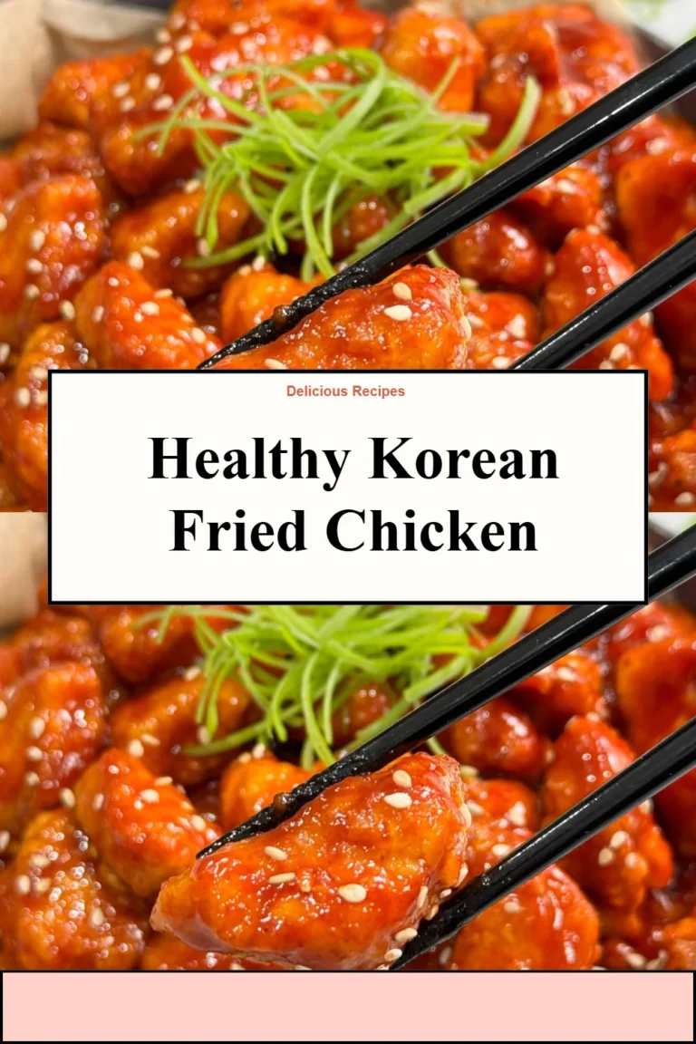 Healthy Korean Fried Chicken served with fresh side greens
