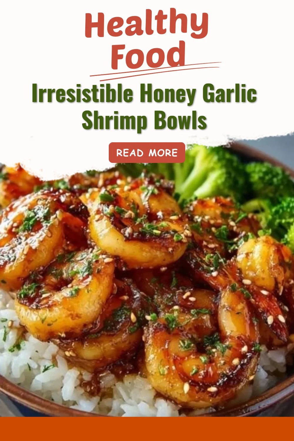 Delicious honey garlic shrimp bowl with colorful vegetables and rice