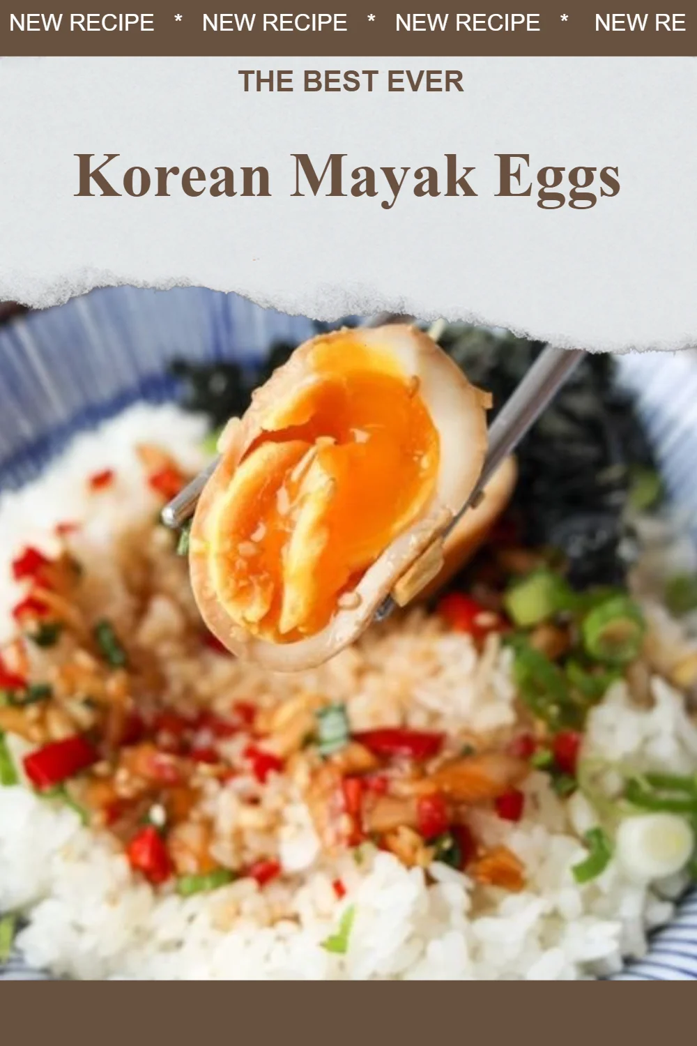 Delicious Korean Mayak Eggs served in a bowl, garnished with herbs.
