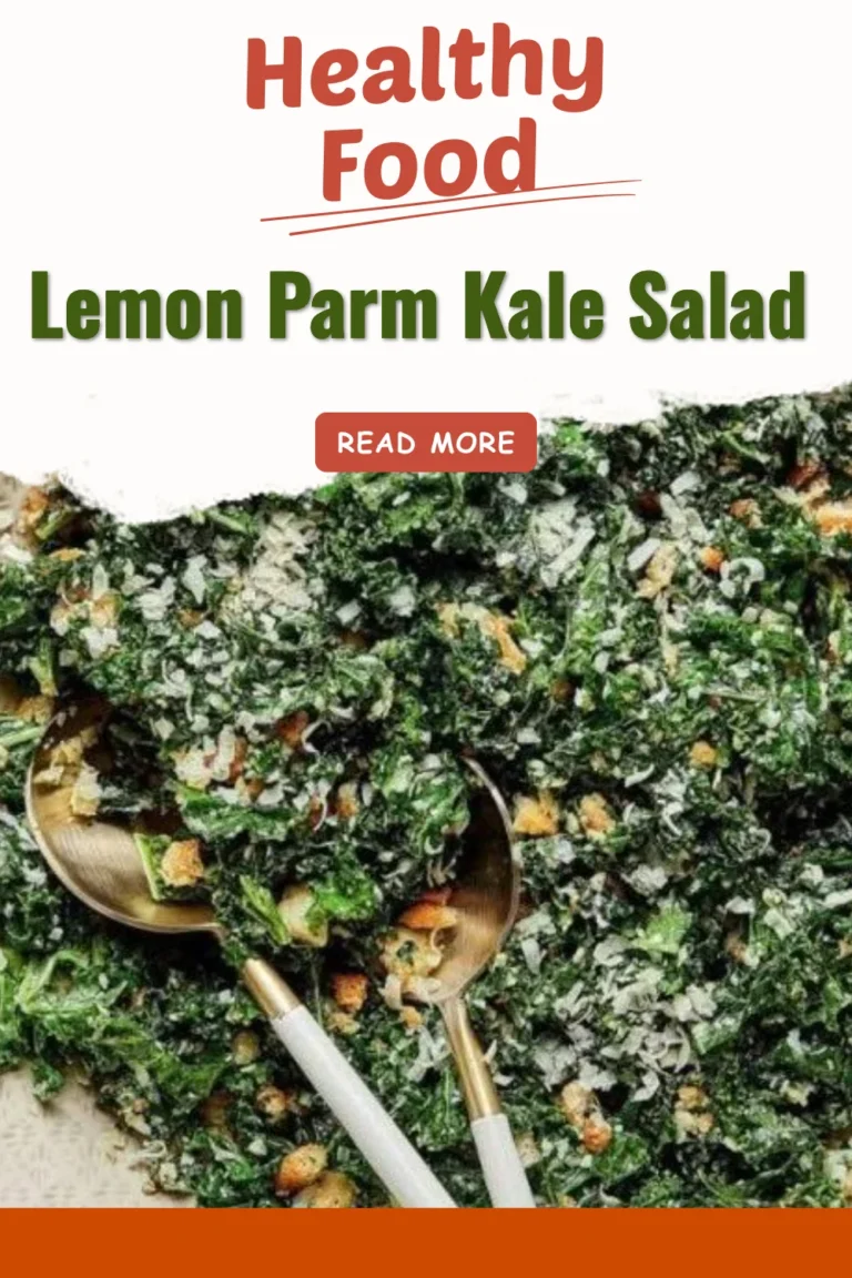 Delicious Lemon Parm Kale Salad with fresh ingredients and zesty dressing
