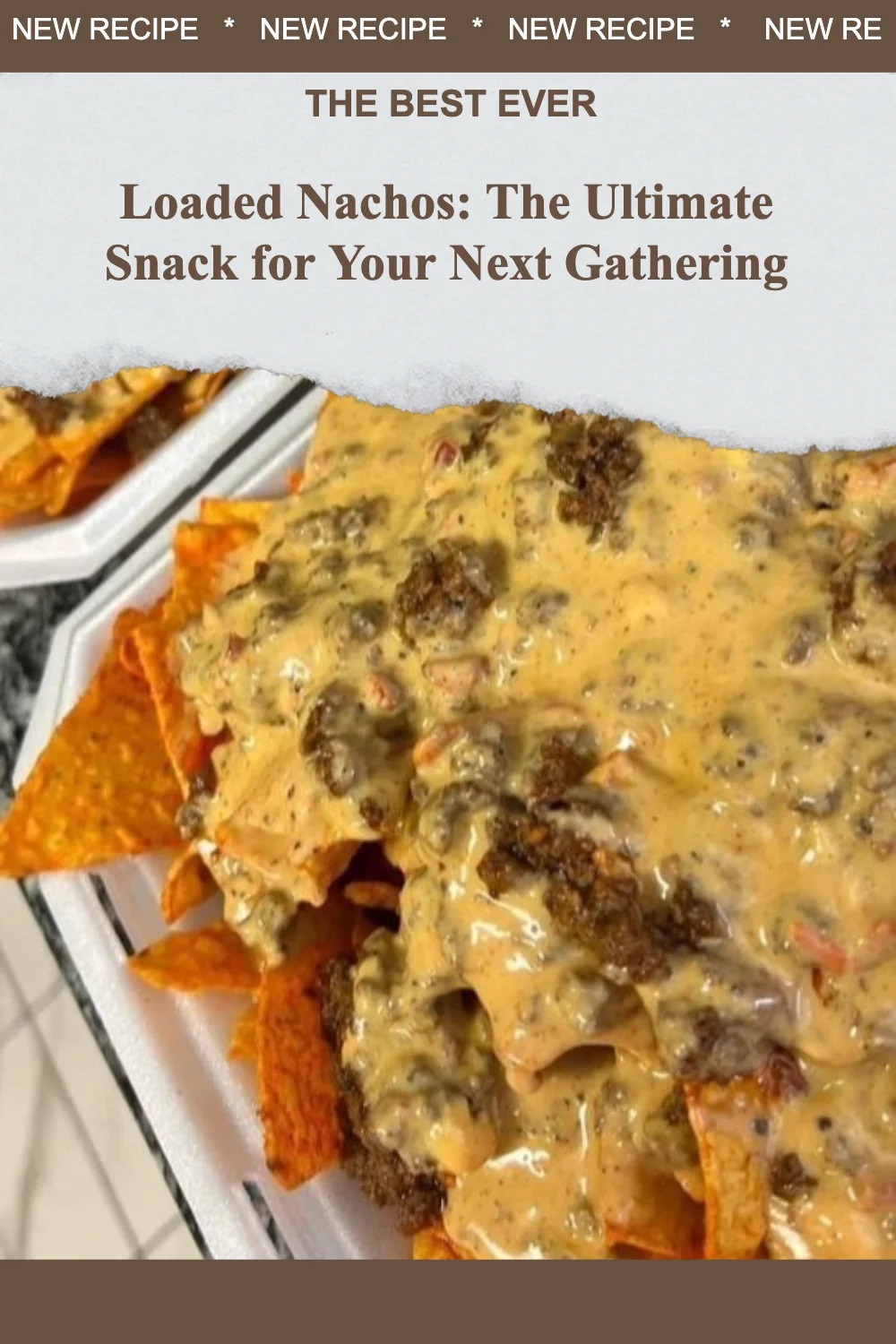 Delicious loaded nachos with toppings for parties and gatherings