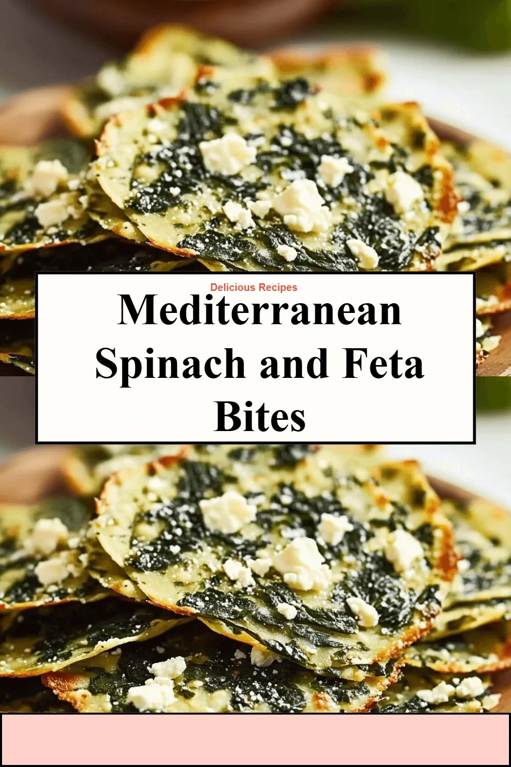 Delicious Mediterranean spinach and feta bites served on a platter