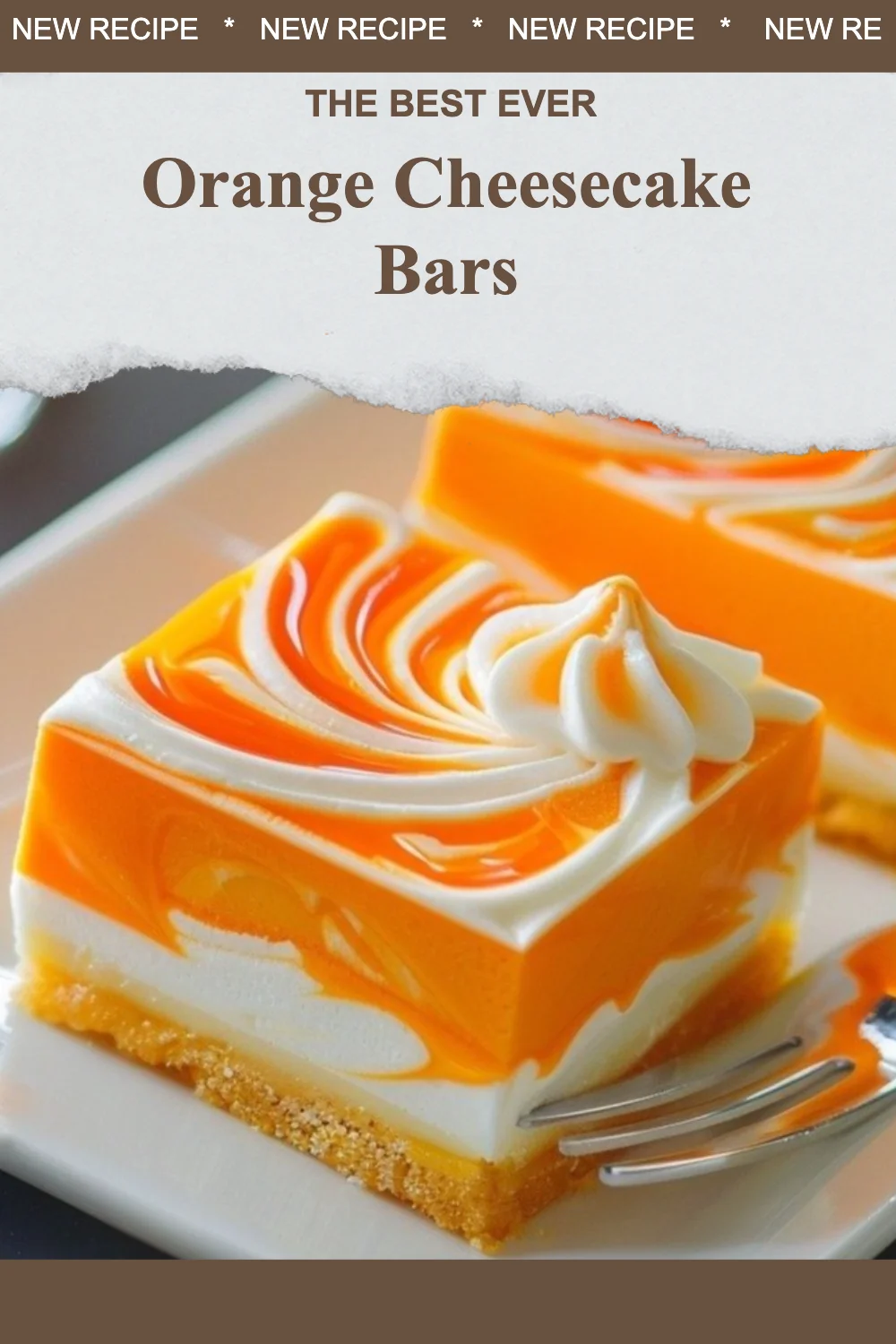 Orange Cheesecake Bars