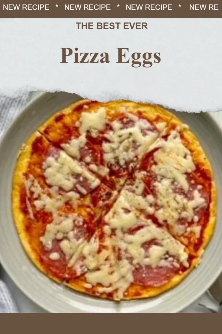 A delicious plate of Pizza Eggs, combining the flavors of pizza and scrambled eggs.