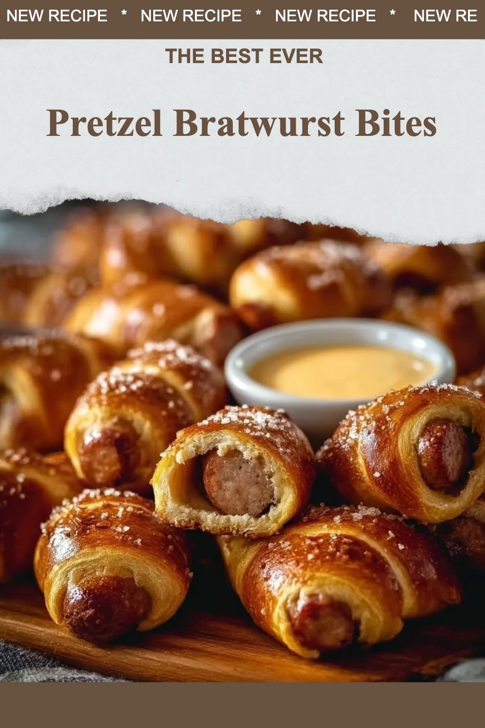 Pretzel Bratwurst Bites