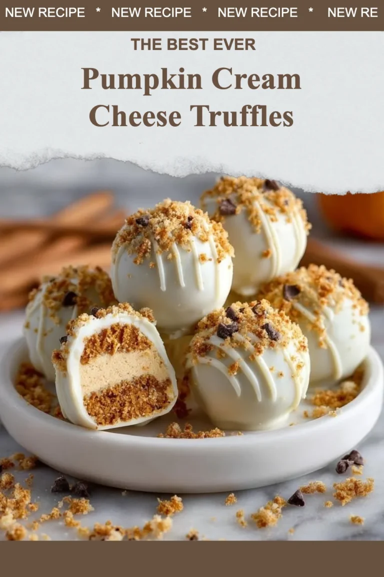 Delicious Pumpkin Cream Cheese Truffles on a decorative plate