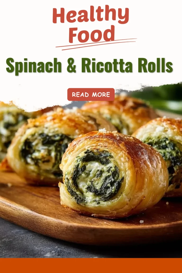 Savory spinach and ricotta rolls baked to golden perfection