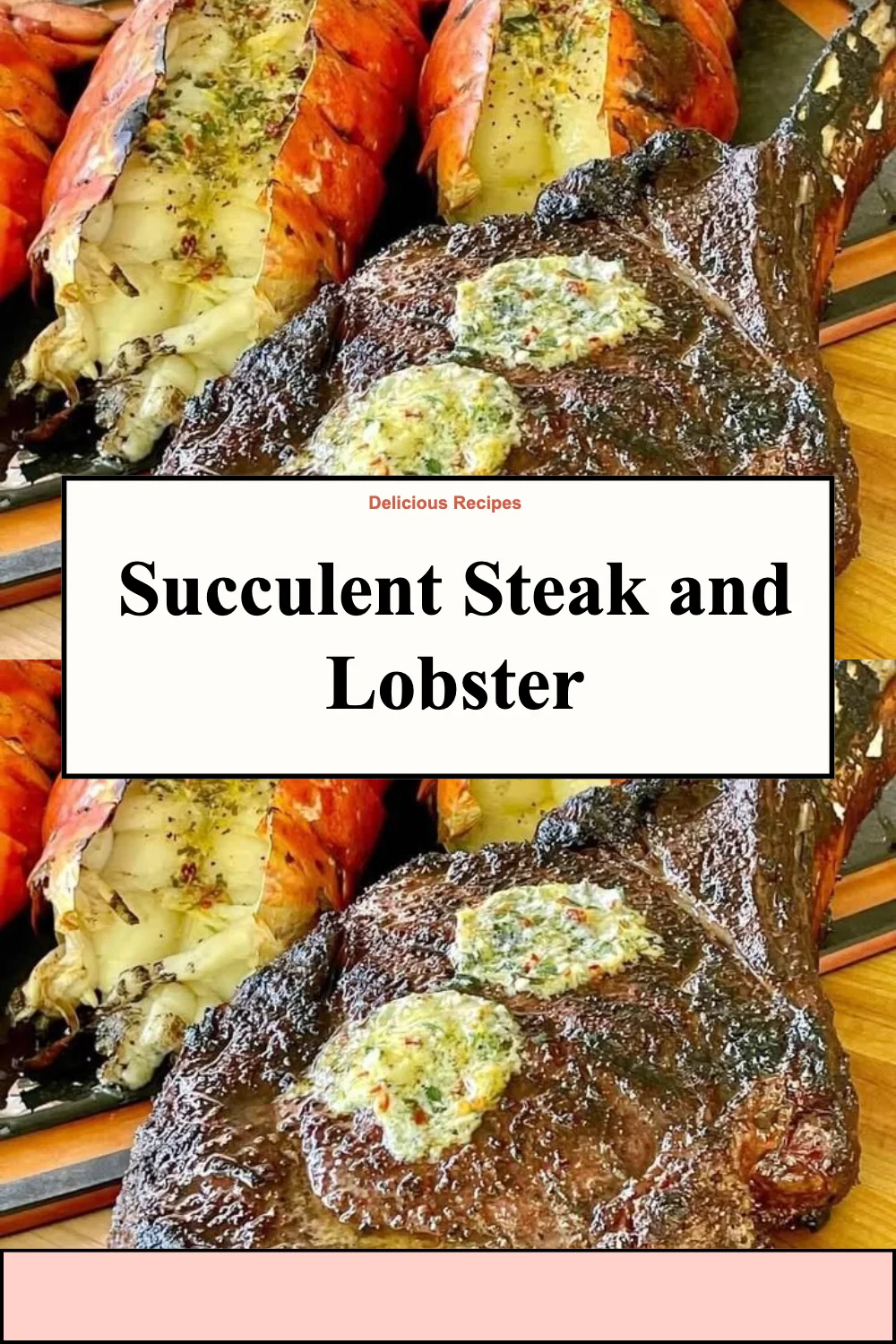 Delicious steak and lobster meal showcasing succulent flavors and presentation.