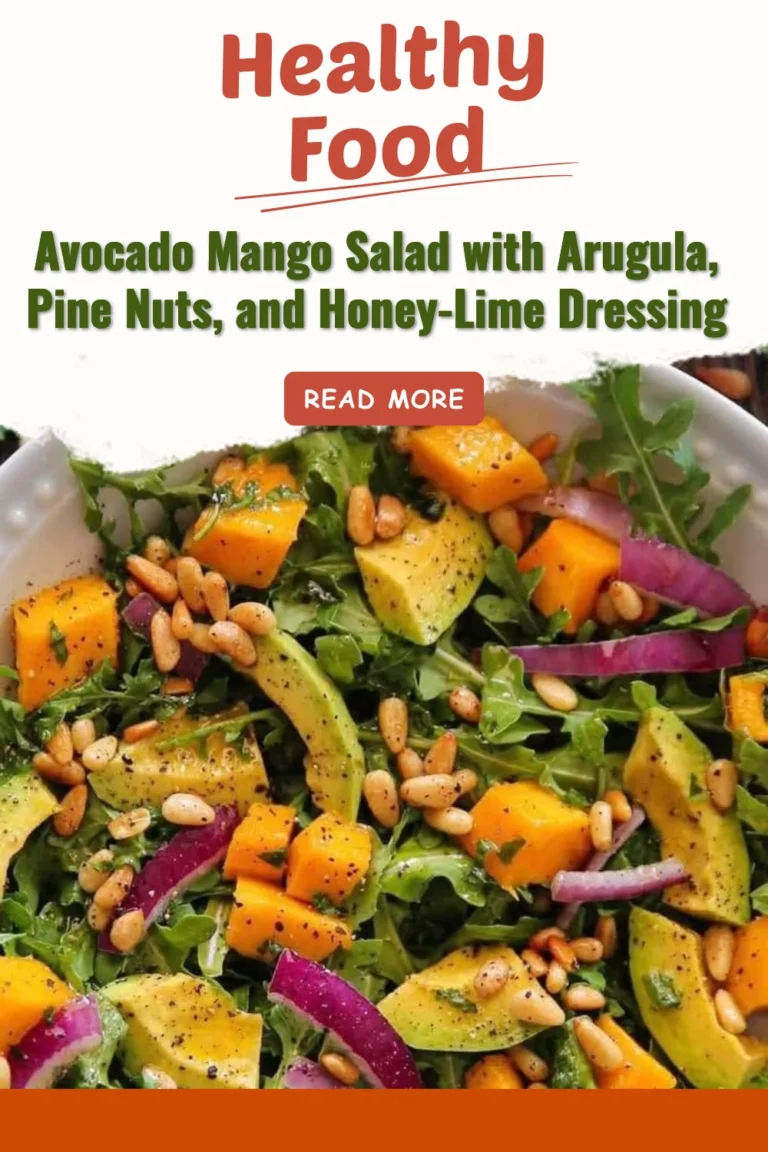 Delicious Avocado Mango Salad with Arugula and Honey-Lime Dressing