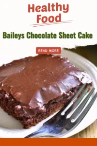 Delicious Baileys Chocolate Sheet Cake with rich chocolate frosting