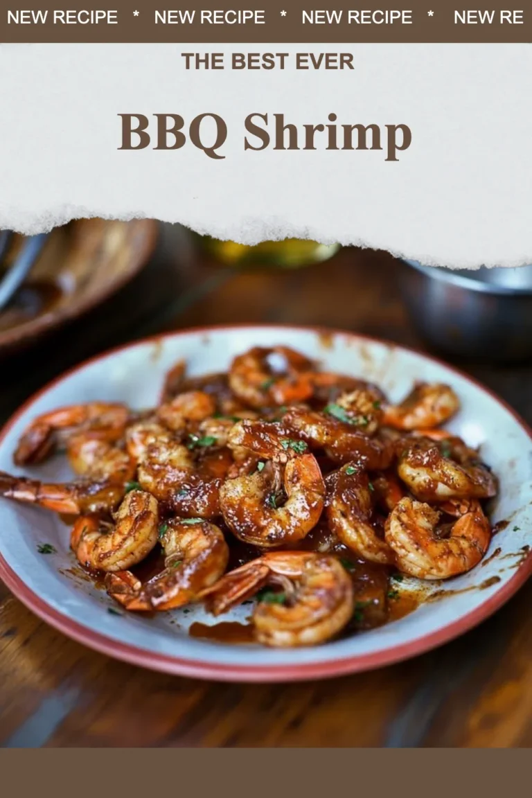 Delicious BBQ shrimp on a grilling platter, perfect for outdoor cooking.