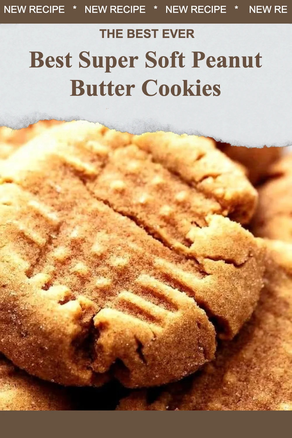 Deliciously soft peanut butter cookies on a plate
