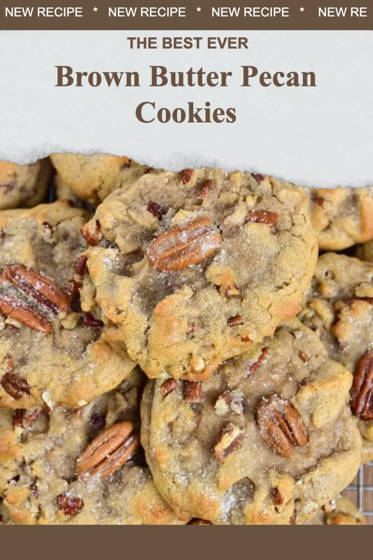 Delicious brown butter pecan cookies on a plate.