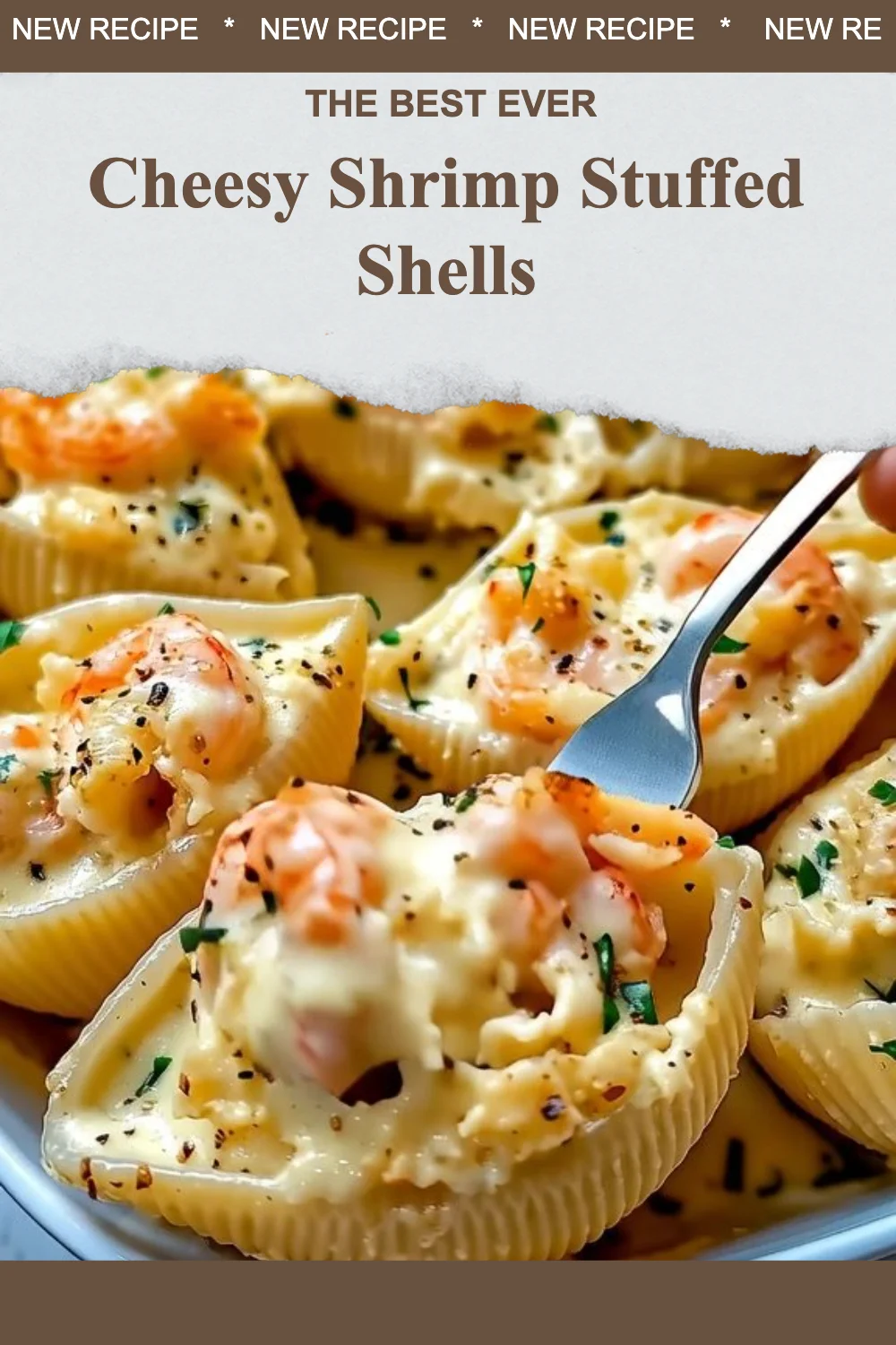 Cheesy Shrimp Stuffed Shells