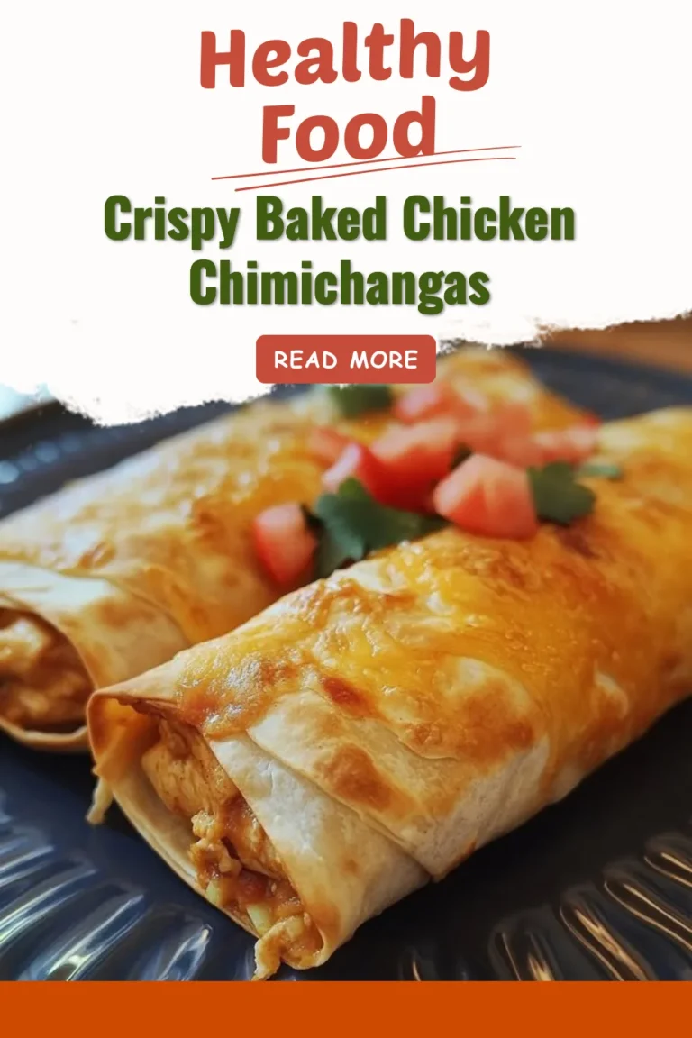 Crispy baked chicken chimichangas on a plate with salsa and toppings.