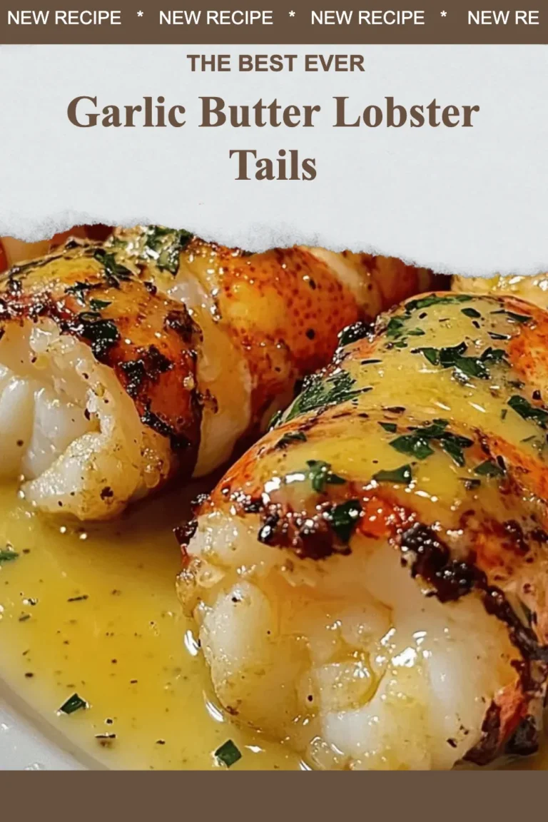 Delicious Garlic Butter Lobster Tails prepared with garlic and butter sauce