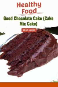 Delicious homemade chocolate cake made from cake mix