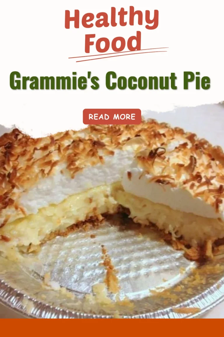 Delicious slice of Grammie's Coconut Pie topped with whipped cream