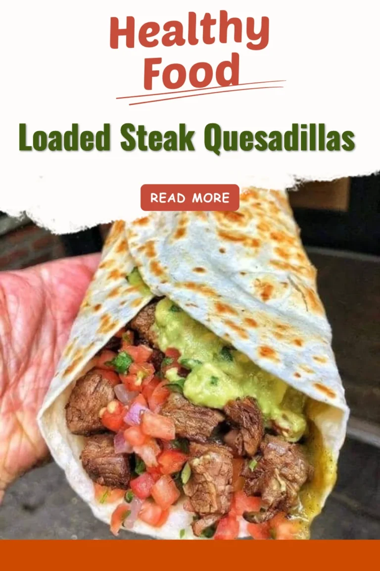 Delicious loaded steak quesadillas with cheese and toppings