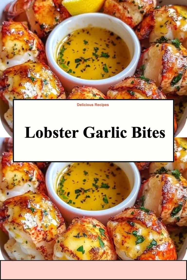 Delicious Lobster Garlic Bites served on a plate