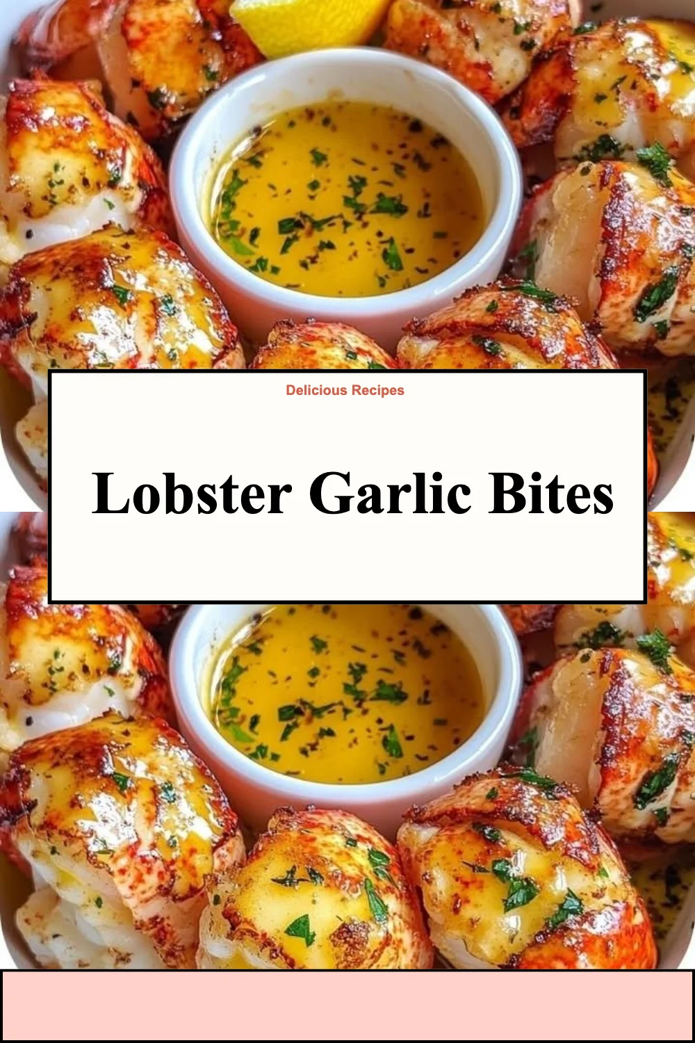 Delicious Lobster Garlic Bites served on a plate