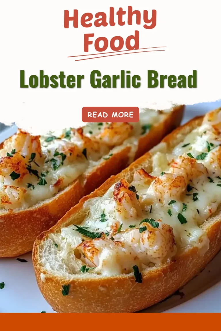 Delicious Lobster Garlic Bread with garlic butter and fresh lobster meat