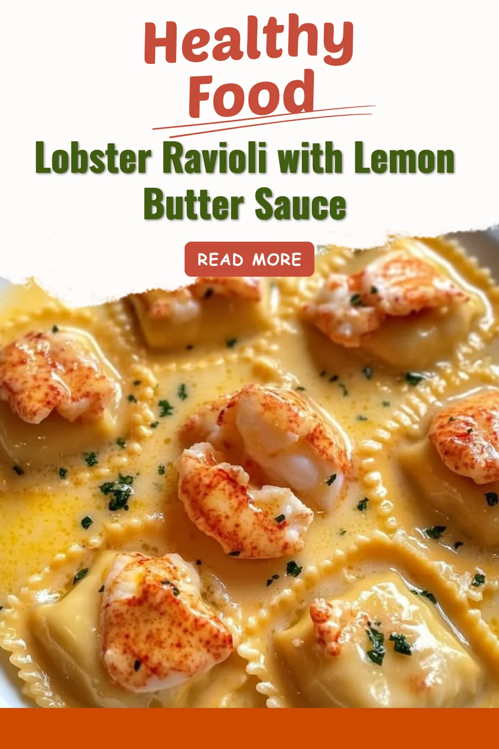 Lobster Ravioli with Lemon Butter Sauce