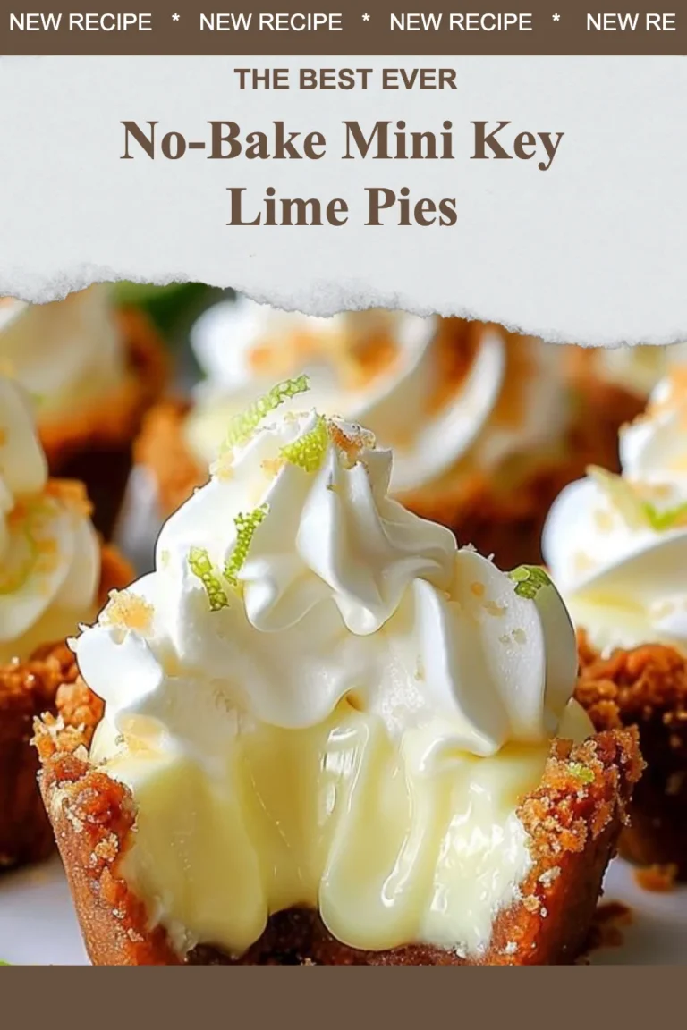 No-bake mini key lime pies on a white plate with lime slices