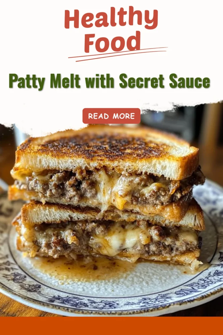 A mouthwatering Patty Melt with Secret Sauce on a plate
