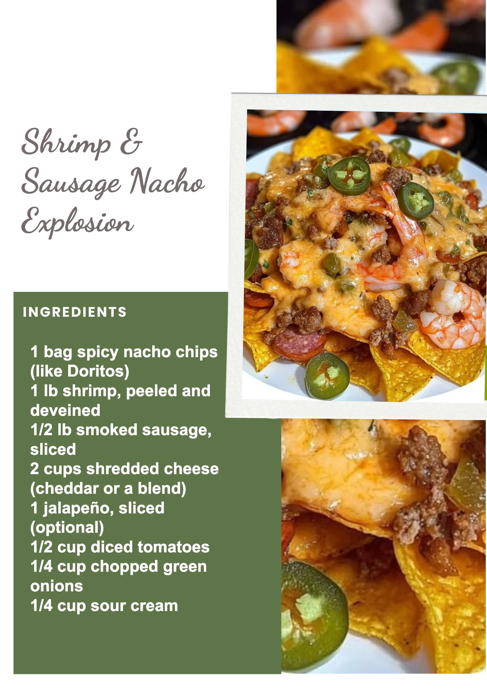 Shrimp & Sausage Nacho Explosion